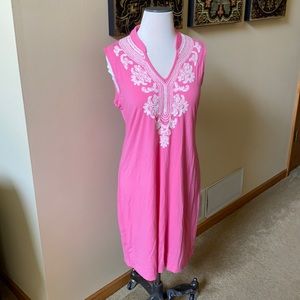 NWT pink size Large knit dress/swimsuit coverup